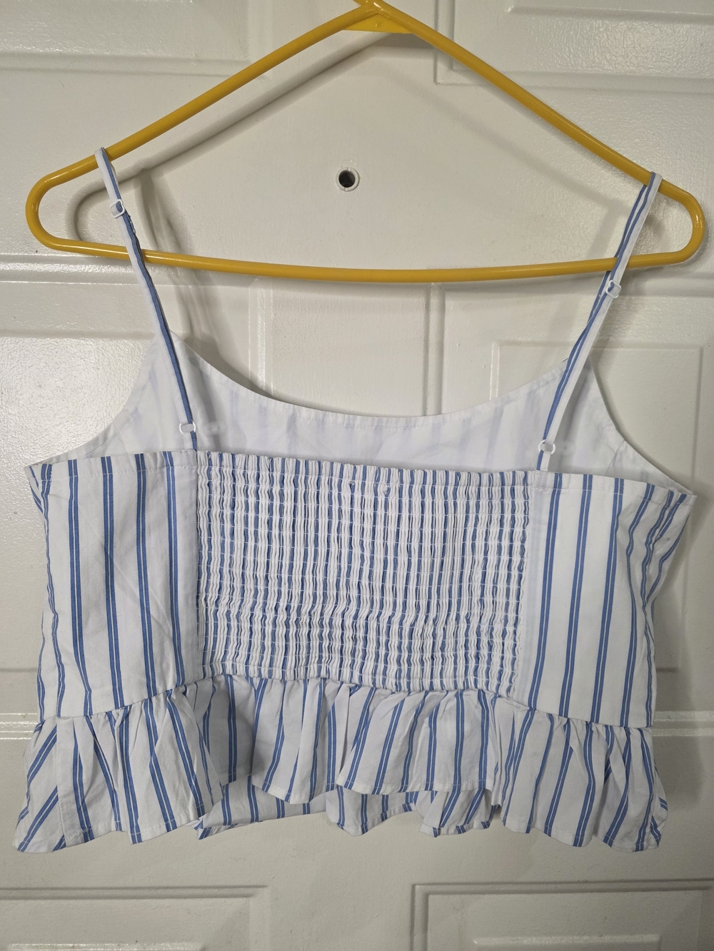 American Eagle Blue & White Striped Sleeveless Top Size Large - Picture 5 of 6